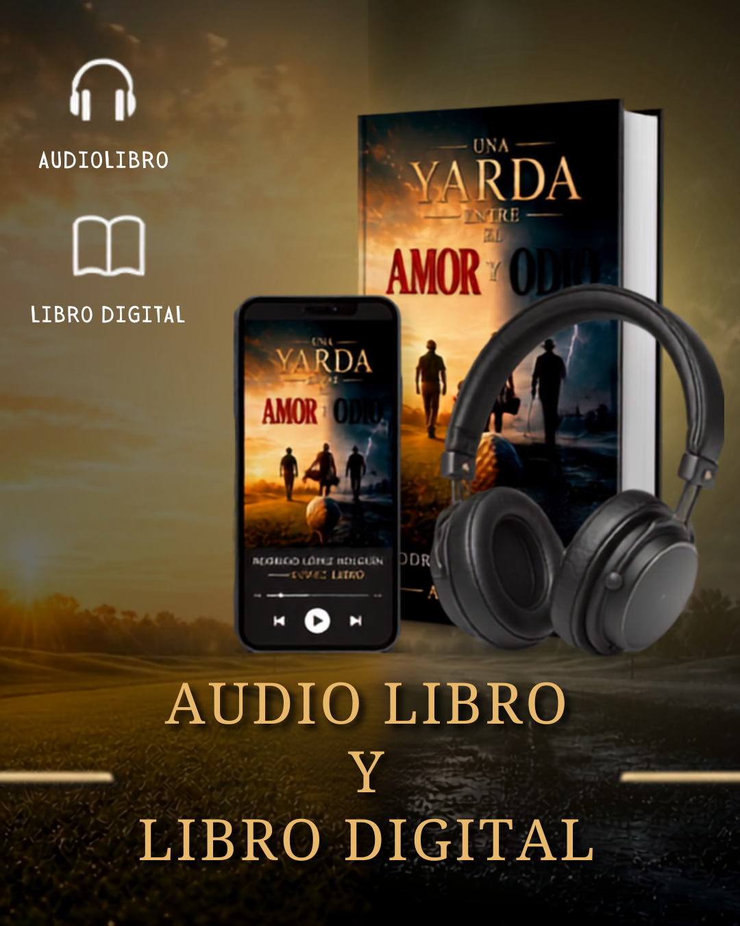 Libro Digital y Audio Libro - Una Yarda Entre El Amor Y El Odio